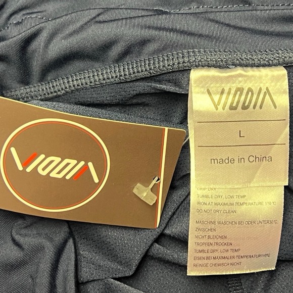 Viodia Skort Navy Blue Pull On Side Slits Drawstring Athletic‎ Golf Tennis LG - Picture 11 of 15